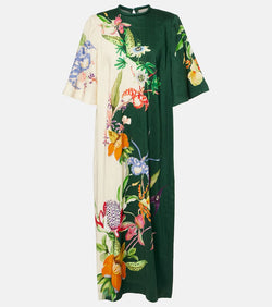 Alémais Aggie floral linen-blend maxi dress