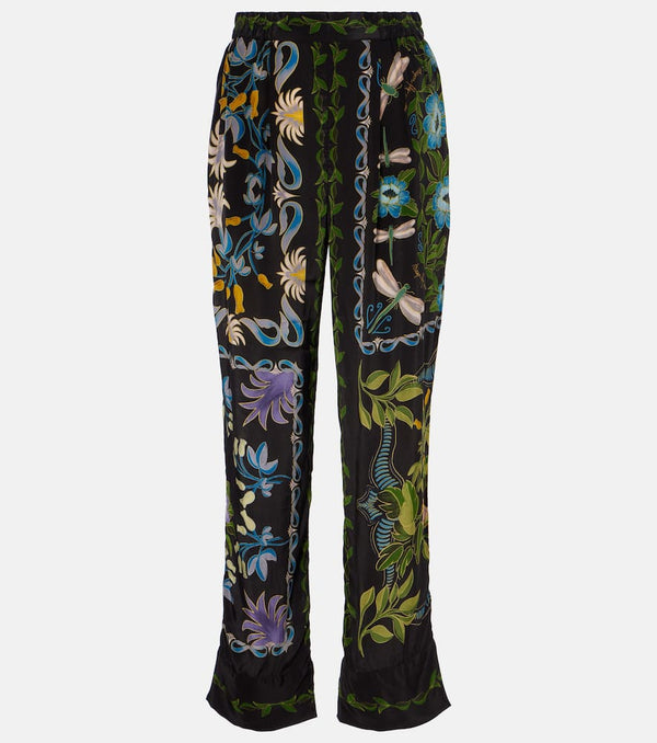 Farm Rio Winter Garden pajama pants