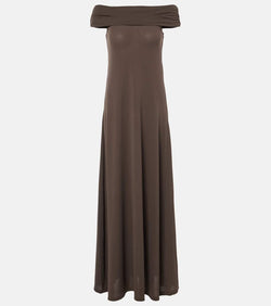 Faithfull Sophie off-shoulder maxi dress