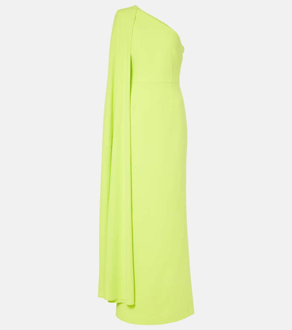 Rebecca Vallance Aria one-shoulder crêpe gown