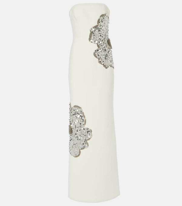 Rebecca Vallance Layana strapless embellished gown