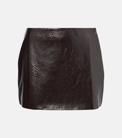 The Frankie Shop Mary faux leather miniskirt