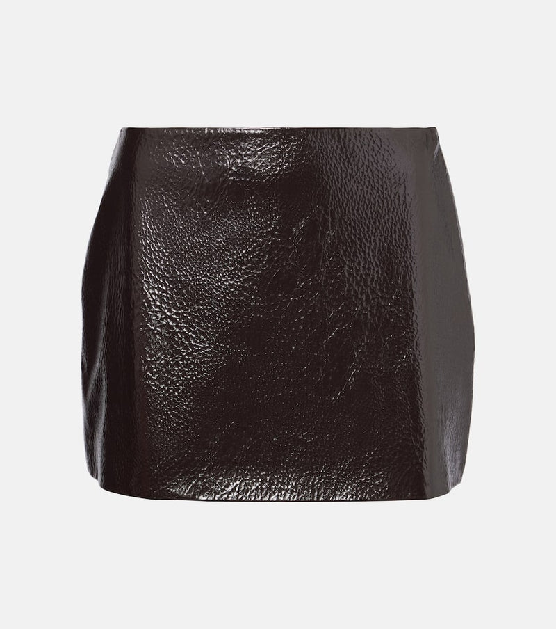 The Frankie Shop Mary faux leather miniskirt