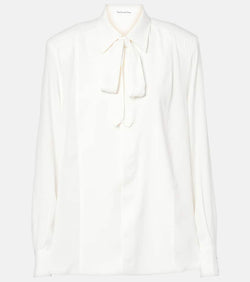 The Frankie Shop Sophie satin blouse