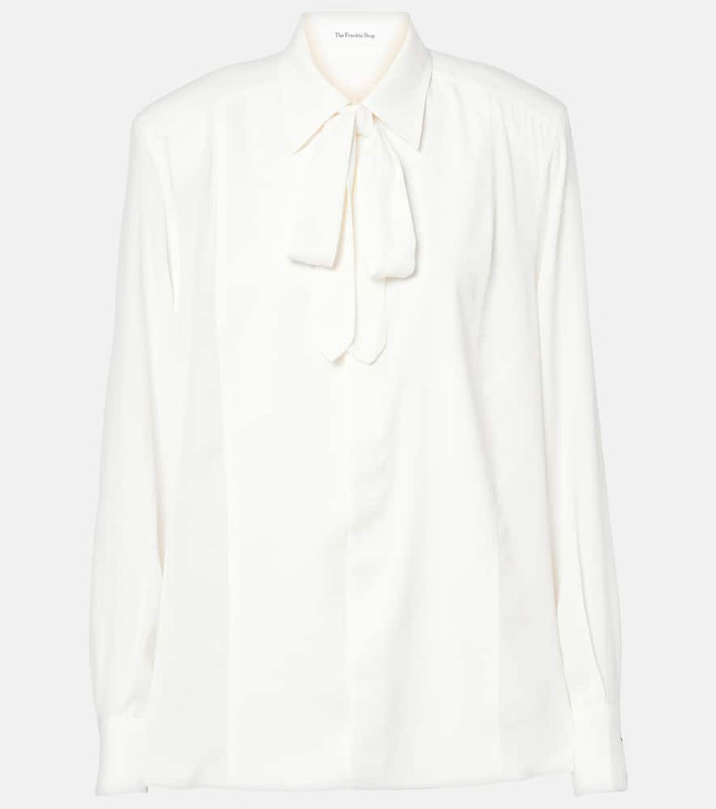 The Frankie Shop Sophie satin blouse