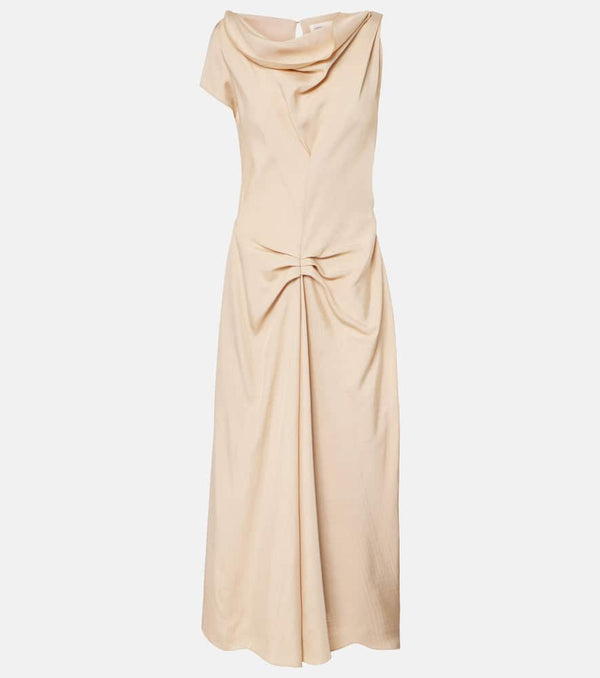 Victoria Beckham Deconstructed gathered midi dress