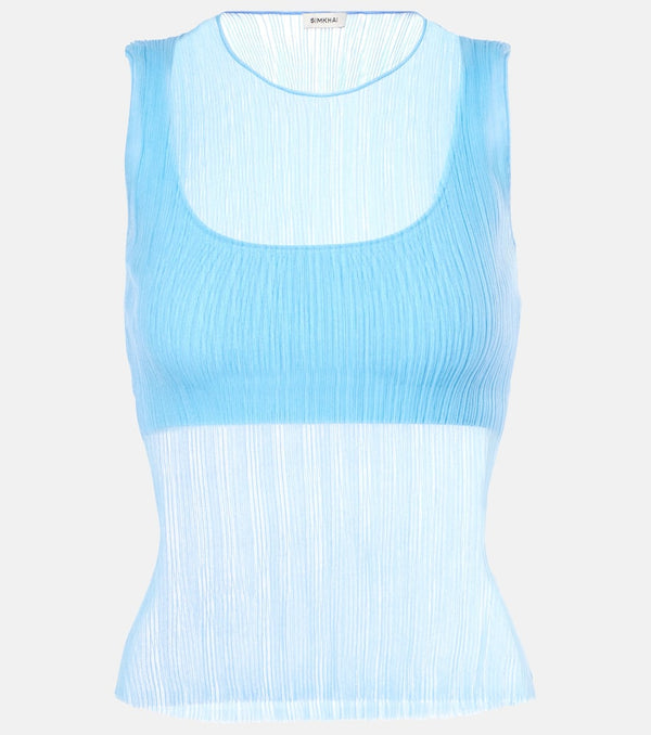 Simkhai Oakley sheer tank top