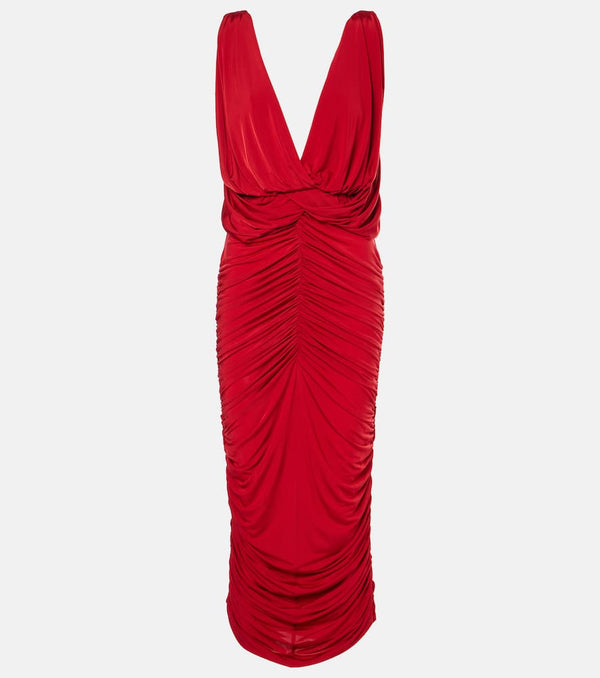 Magda Butrym Ruched draped midi dress