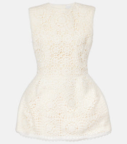 Magda Butrym Cotton lace minidress