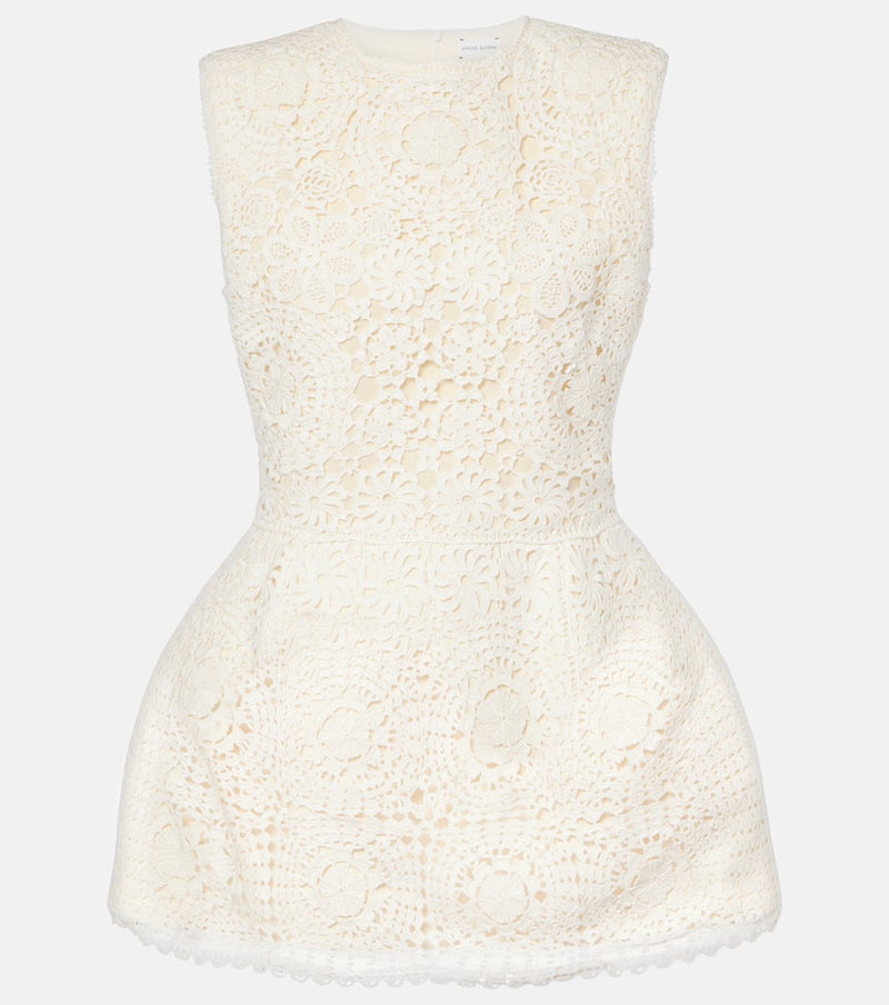 Magda Butrym Cotton lace minidress