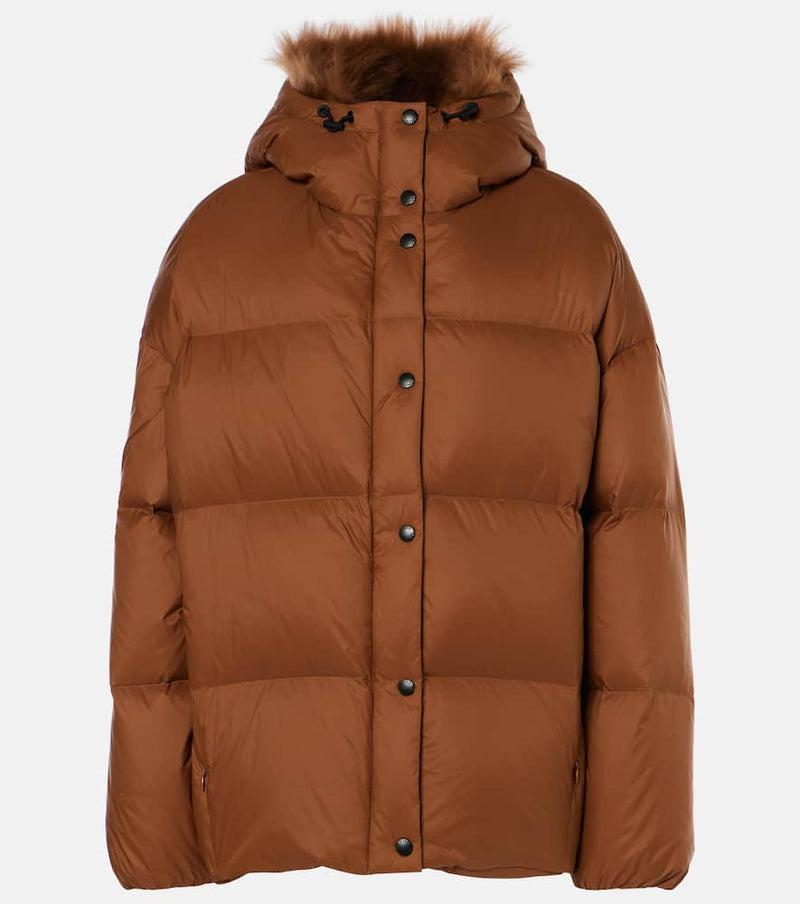 Yves Salomon Shearling-trimmed down jacket