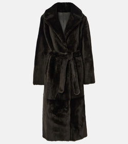 Yves Salomon Reversible belted shearling coat