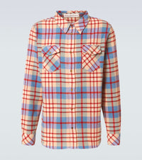 God's True Cashmere Al's Run plaid cashmere shirt