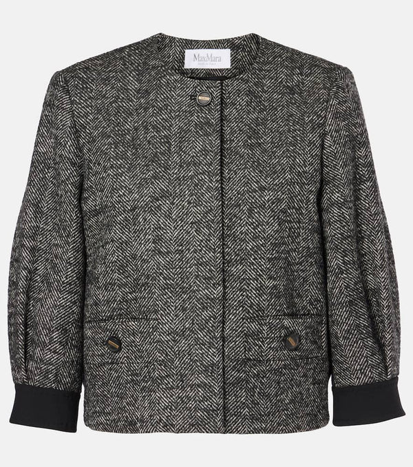 Max Mara Gattini chevron bouclé jacket