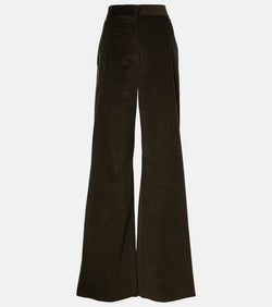 Max Mara Tritone cotton corduroy flared pants