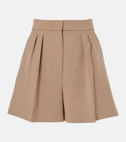 Max Mara Giugno high-rise wool-blend shorts