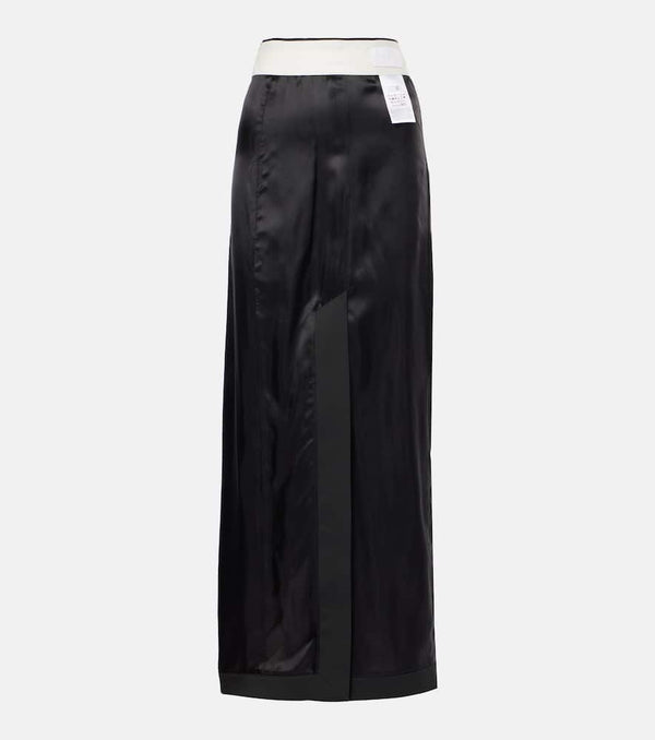 MM6 Maison Margiela Satin maxi skirt