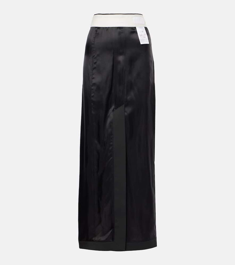 MM6 Maison Margiela Satin maxi skirt