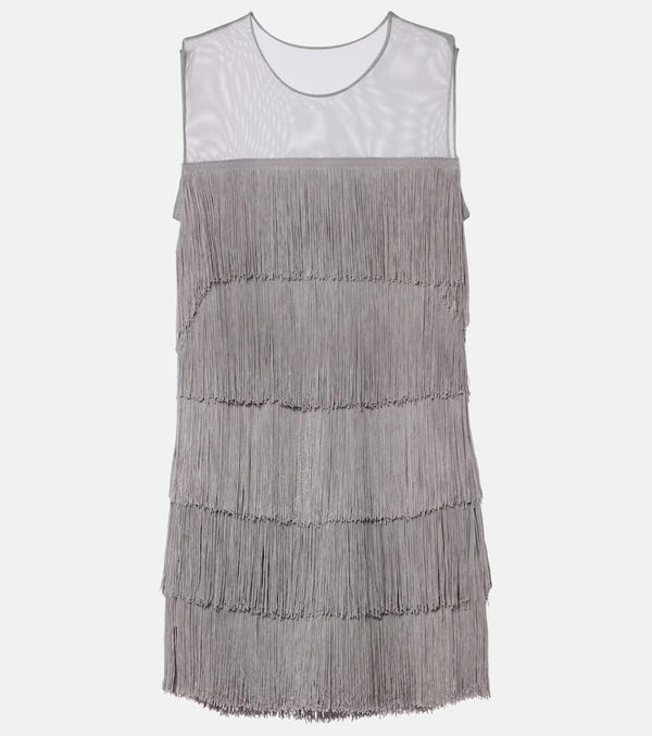 Norma Kamali Pickleball fringed minidress