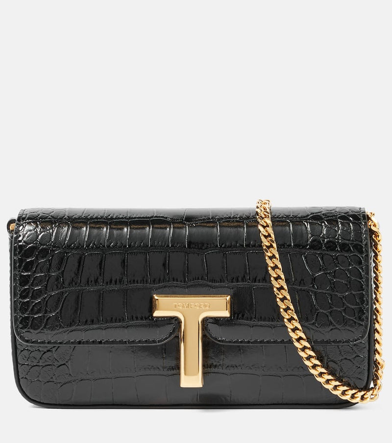 Tom Ford Wallis Mini patent leather crossbody bag