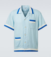 Bode Seedling Stripe linen shirt