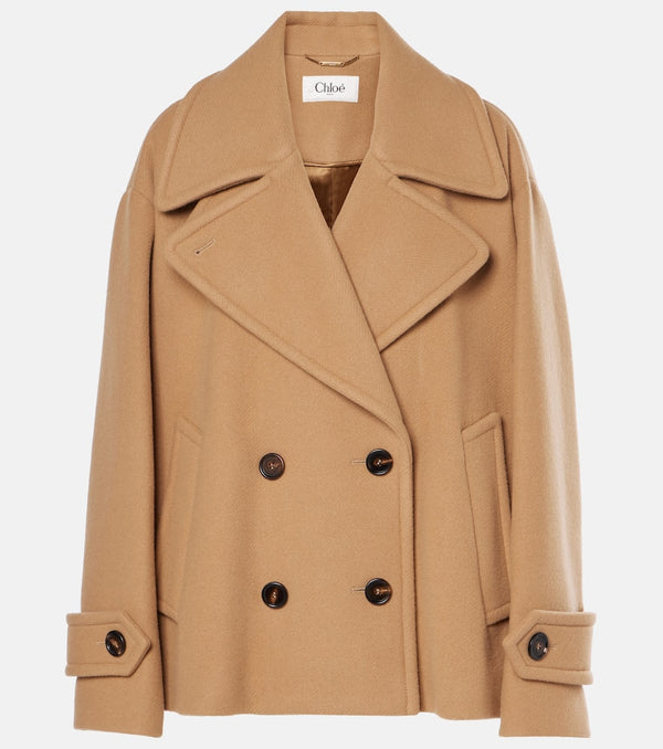 Chloé Cropped wool-blend coat