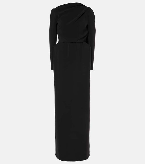 Balenciaga Caped crêpe gown