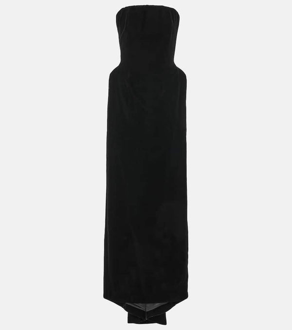 Balenciaga Velvet bustier gown