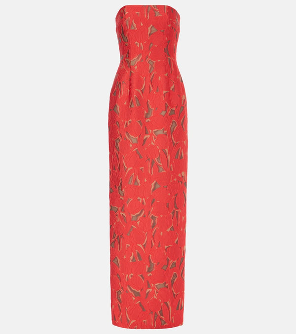 Emilia Wickstead Laelia jacquard corset dress