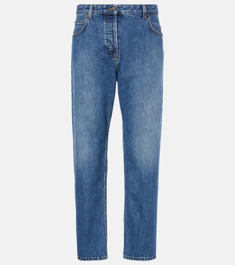 The Row Riaco mid-rise straight jeans