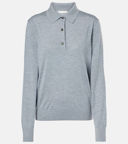 The Row Harlette cashmere polo sweater