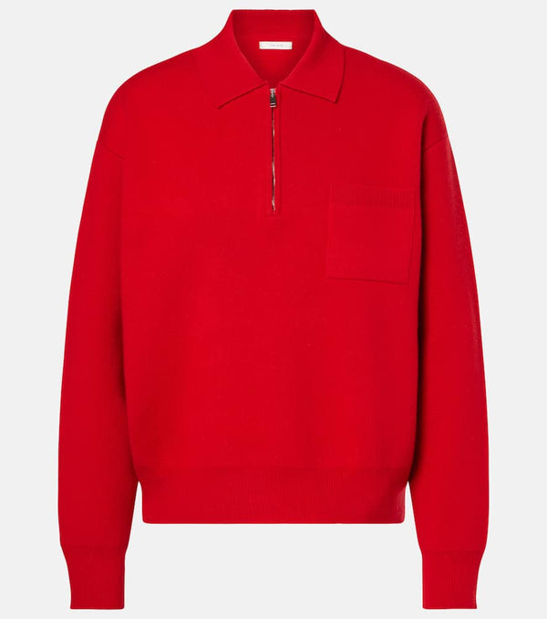 The Row Halvar cashmere polo sweater