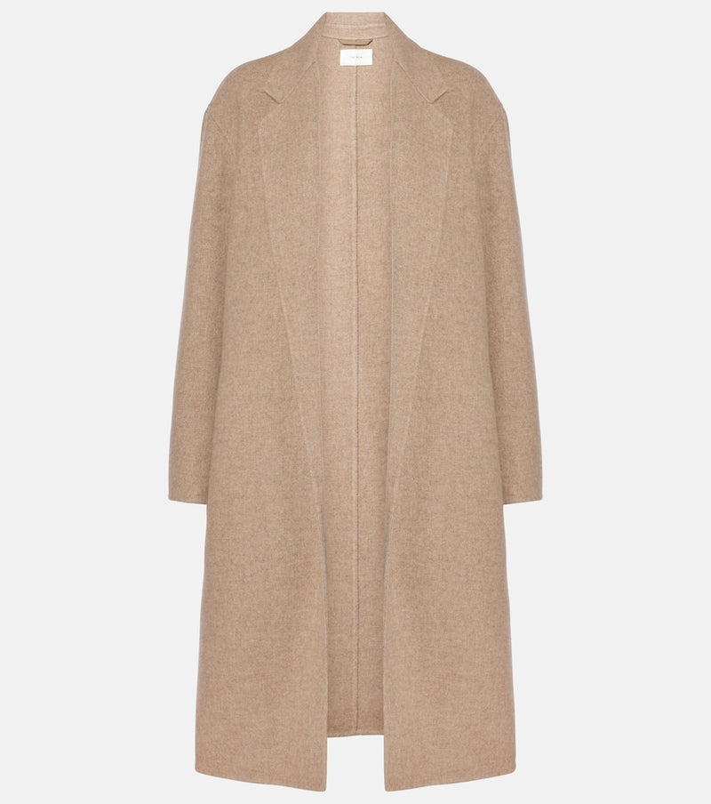 The Row Fedra cashmere and cotton coat