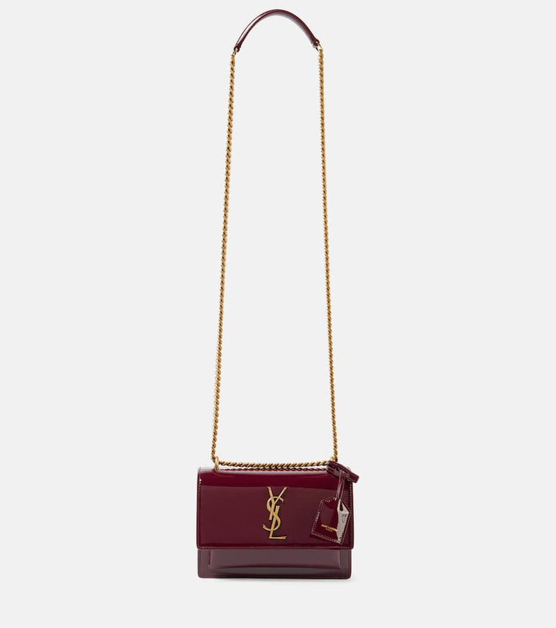 Saint Laurent Sunset Small patent leather shoulder bag