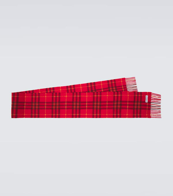 Burberry Burberry Check cashmere scarf