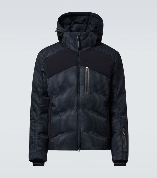 Bogner Maad checked ski down jacket