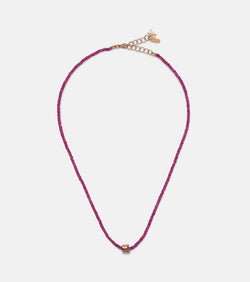 Suzanne Kalan Infinite 18kt rose gold necklace with spinels