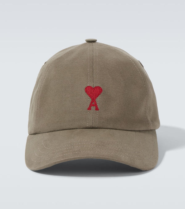 Ami Paris Ami De Caur cotton gabardine baseball cap