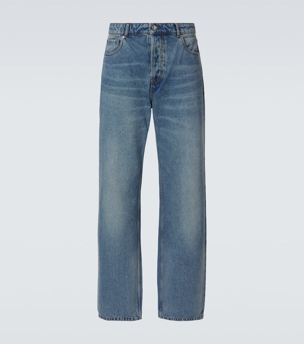 Ami Paris Mid-rise wide-leg jeans