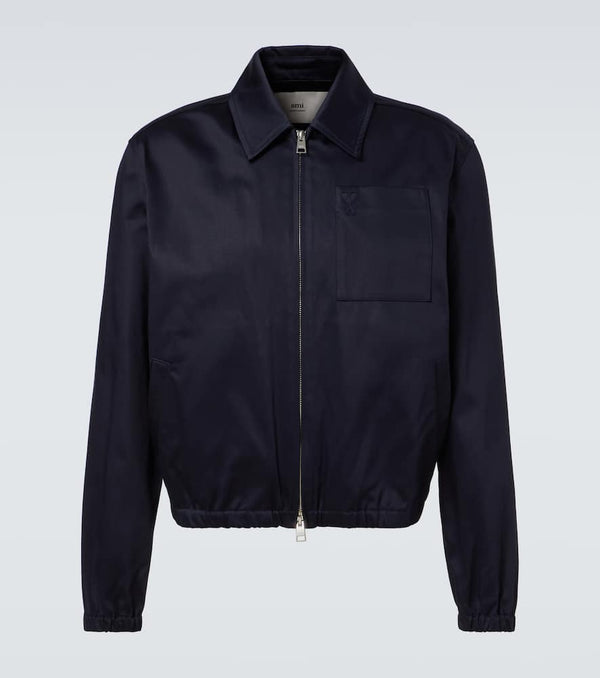 Ami Paris Ami de Caur cotton satin jacket