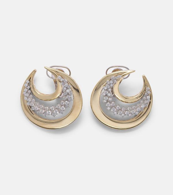 Yeprem Golden Strada 18kt gold earrings with diamonds