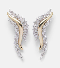 Yeprem Golden Strada 18kt yellow gold and white gold earrings with diamonds