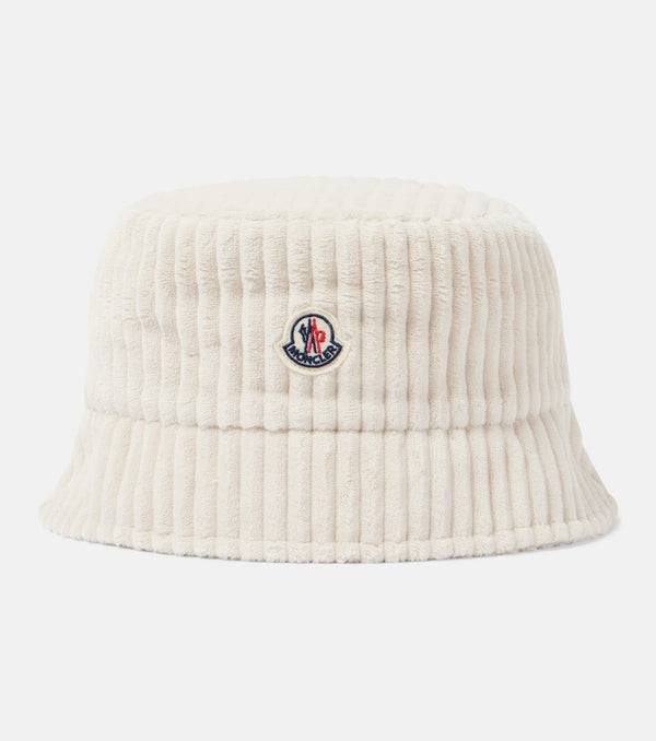 Moncler Logo corduroy bucket hat