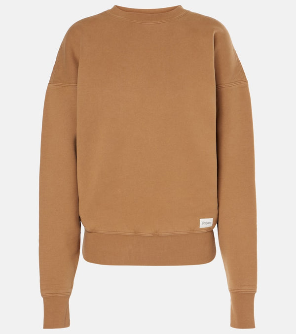 Saint Laurent Oversized cotton fleece sweatshirt