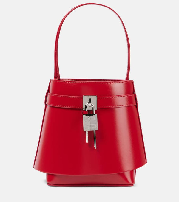 Givenchy Shark Lock leather bucket bag