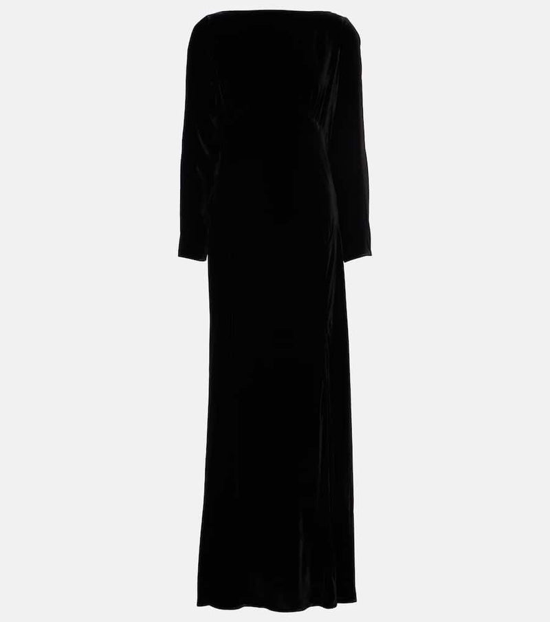 Rixo Devina velvet maxi dress