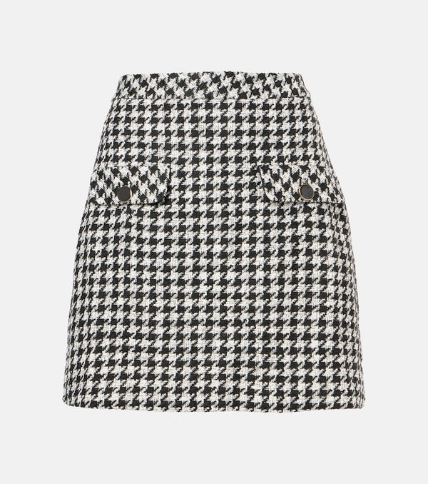 Rixo Houndstooth miniskirt