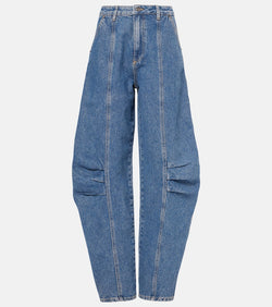 Rotate High-rise wide-leg jeans