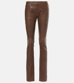 Isabel Marant Dolena leather straight pants