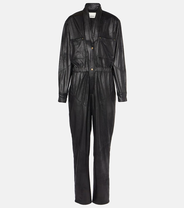 Isabel Marant Faux leather jumpsuit